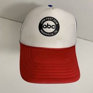 CMA Fest ABC Nashville 2019 Mesh SnapBack Trucker Country Music Hat Red White
